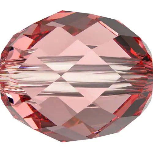 Serinity Crystal Beads Olive Briolette (5044) Rose Peach - Bluestreak Crystals