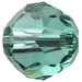 Serinity Crystal Beads Round (5000) Caribbean Green - Bluestreak Crystals