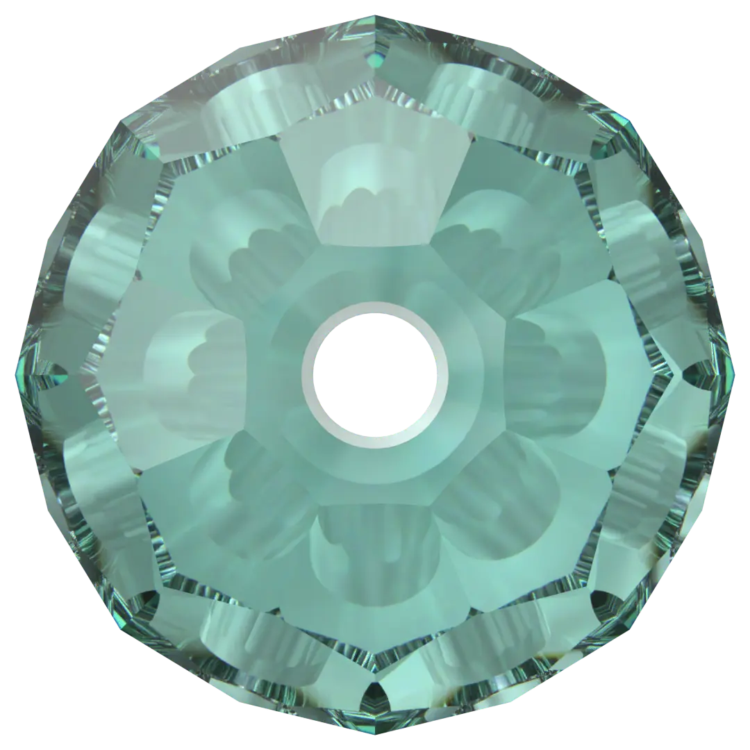 Serinity Crystal Beads Round (5000) Caribbean Green - Bluestreak Crystals