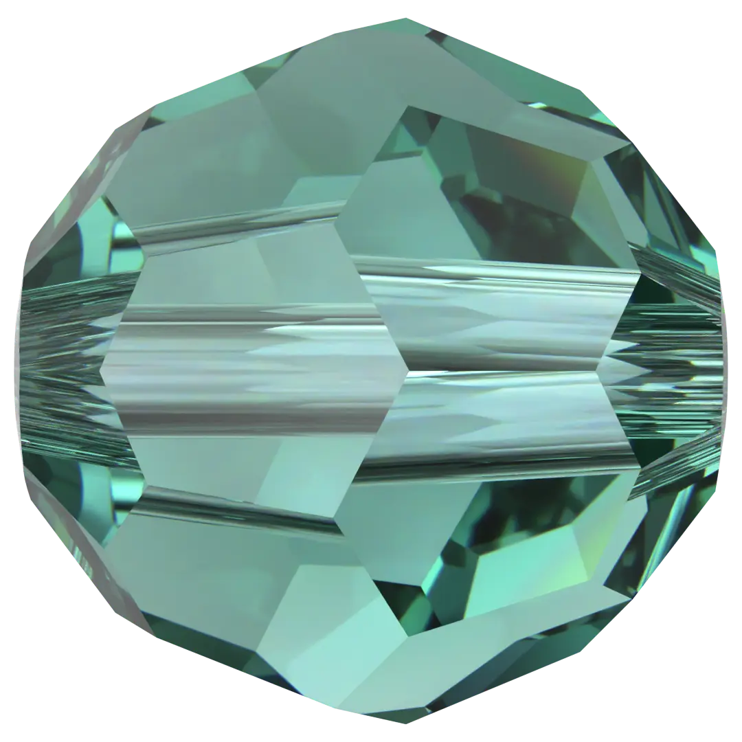 Serinity Crystal Beads Round (5000) Caribbean Green - Bluestreak Crystals