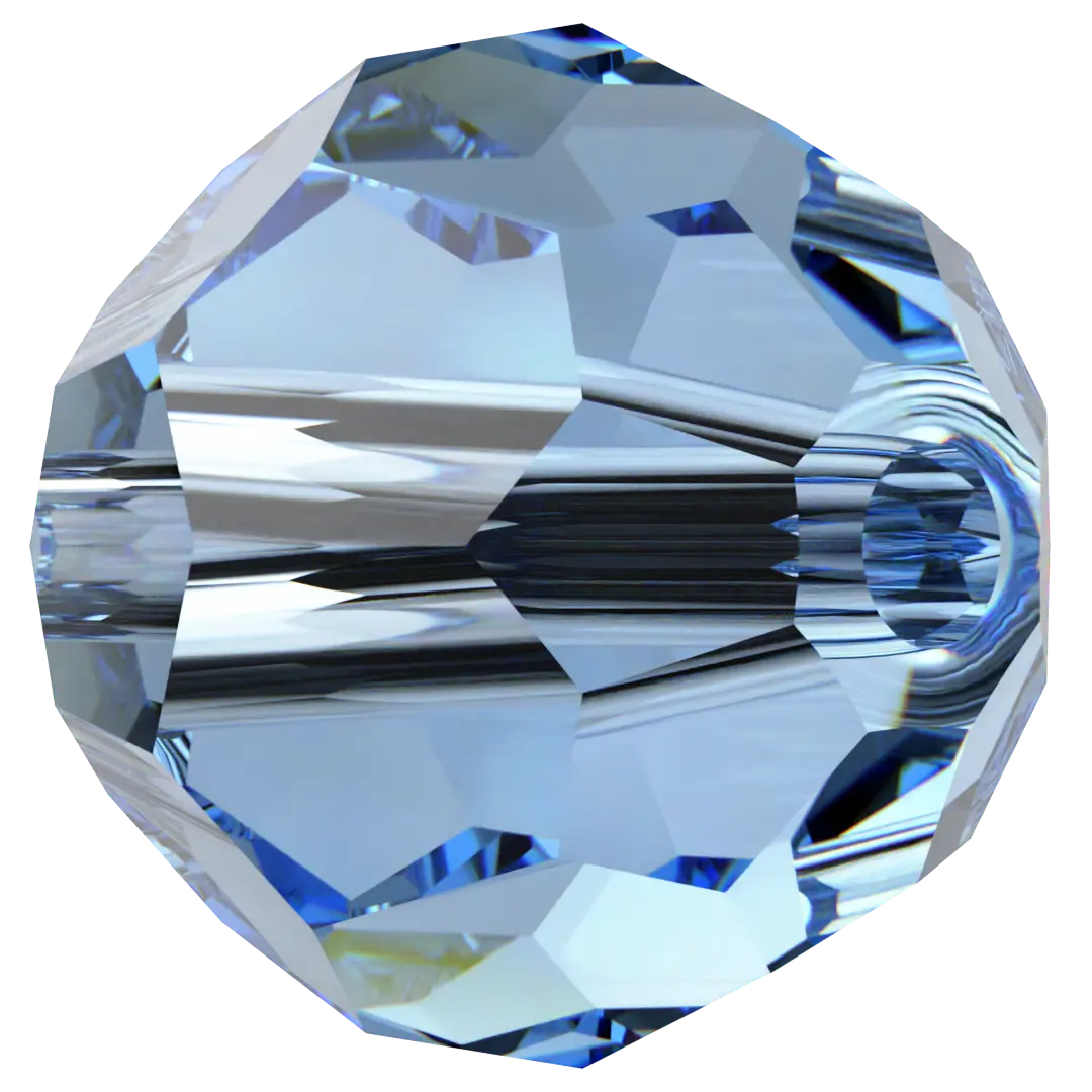 Serinity Crystal Beads Round (5000) Cool Blue - Bluestreak Crystals