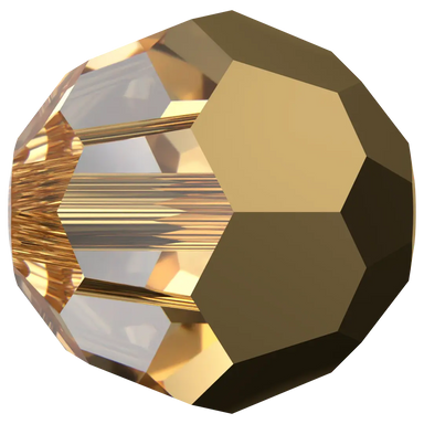 Serinity Crystal Beads Round (5000) Crystal Aurum X2 - Bluestreak Crystals