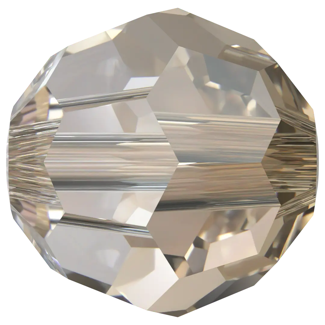 Serinity Crystal Beads Round (5000) Crystal Bronze - Bluestreak Crystals
