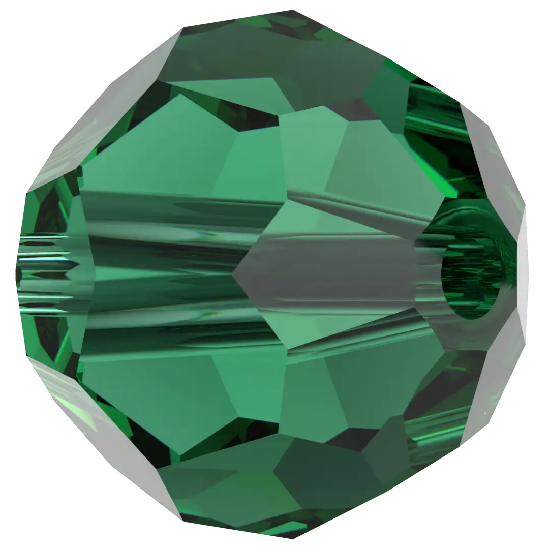 Swarovski Crystal Beads Round (5000) Majestic Green - Bluestreak Crystals