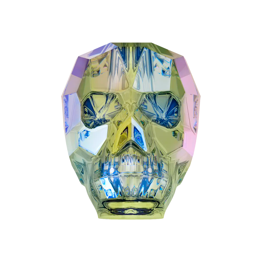 Serinity Crystal Beads Skull (5750) Crystal Paradise Shine - Bluestreak Crystals