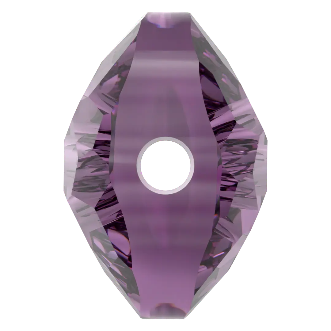 Serinity Crystal Beads Thin Round (5034) Amethyst - Bluestreak Crystals