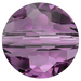 Serinity Crystal Beads Thin Round (5034) Amethyst - Bluestreak Crystals