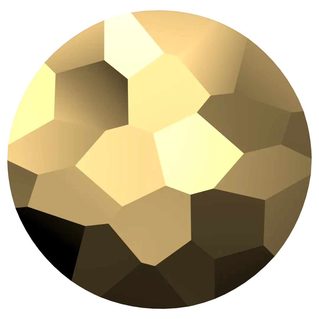 Serinity Crystal Beads Thin Round (5034) Crystal Aurum X2 - Bluestreak Crystals