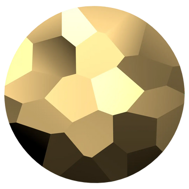 Serinity Crystal Beads Thin Round (5034) Crystal Aurum X2 - Bluestreak Crystals