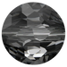 Serinity Crystal Beads Thin Round (5034) Crystal Silver Night - Bluestreak Crystals