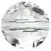 Serinity Crystal Beads Thin Round (5034) Crystal - Bluestreak Crystals