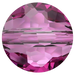Serinity Crystal Beads Thin Round (5034) Dark Rose - Bluestreak Crystals