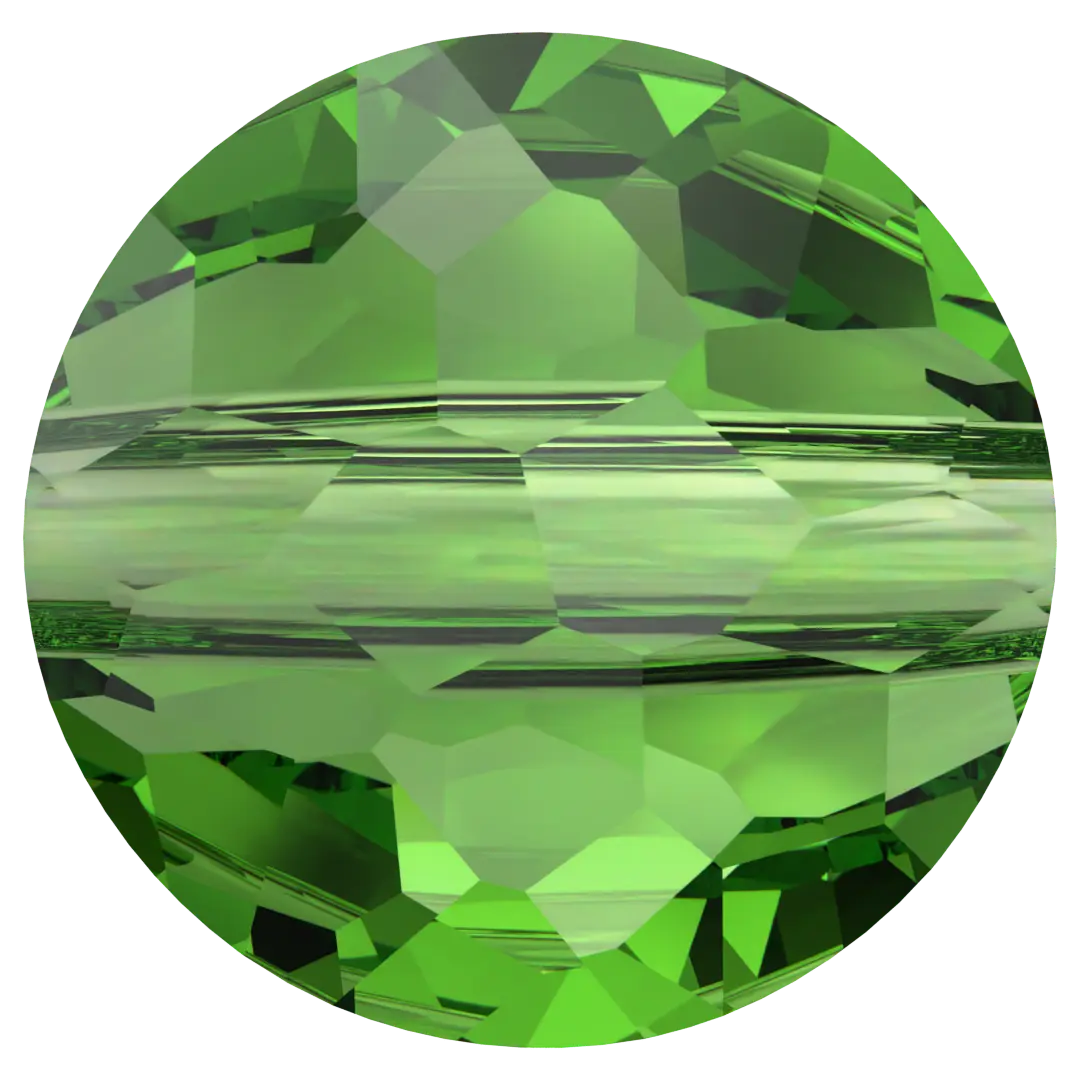 Serinity Crystal Beads Thin Round (5034) Fern Green - Bluestreak Crystals