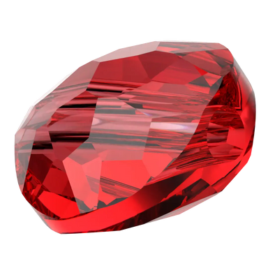 Serinity Crystal Beads Thin Round (5034) Light Siam - Bluestreak Crystals