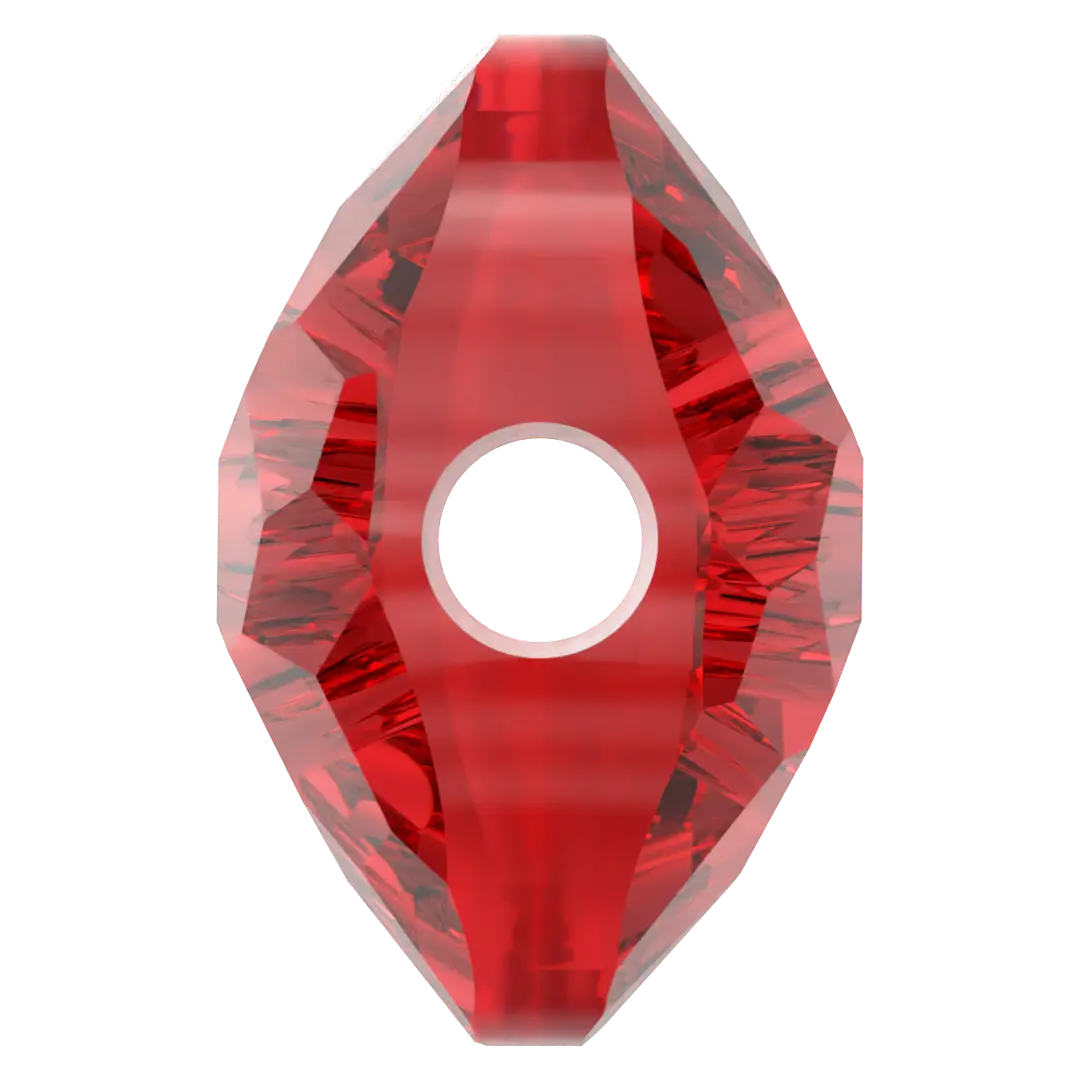 Serinity Crystal Beads Thin Round (5034) Light Siam - Bluestreak Crystals