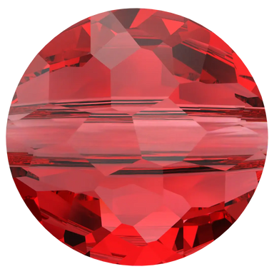 Serinity Crystal Beads Thin Round (5034) Light Siam - Bluestreak Crystals