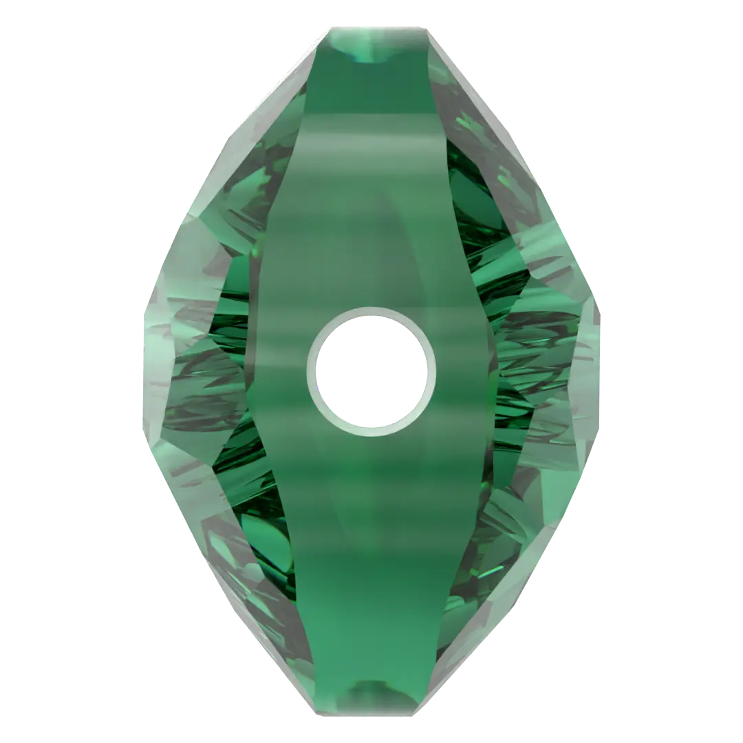 Serinity Crystal Beads Thin Round (5034) Majestic Green - Bluestreak Crystals