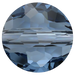 Serinity Crystal Beads Thin Round (5034) Montana - Bluestreak Crystals