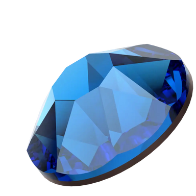 Serinity Flat Back Crystals Non Hotfix (2000, 2058 & 2088) Capri Blue Nightfall - Bluestreak Crystals