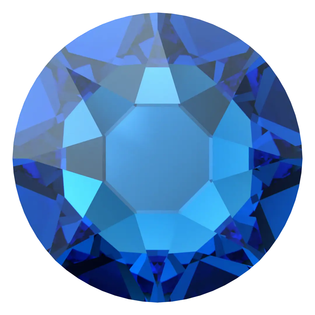 Serinity Flat Back Crystals Non Hotfix (2000, 2058 & 2088) Capri Blue Nightfall - Bluestreak Crystals