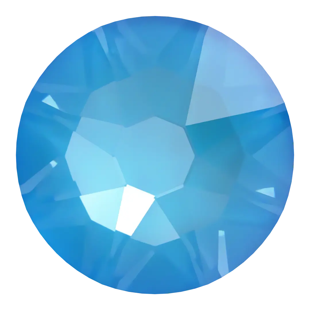 Serinity Flat Back Crystals Non Hotfix (2000, 2058 & 2088) Crystal Electric Blue Ignite UNFOILED - Bluestreak Crystals