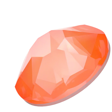 Serinity Flat Back Crystals Non Hotfix (2000, 2058 & 2088) Crystal Electric Orange Ignite UNFOILED - Bluestreak Crystals