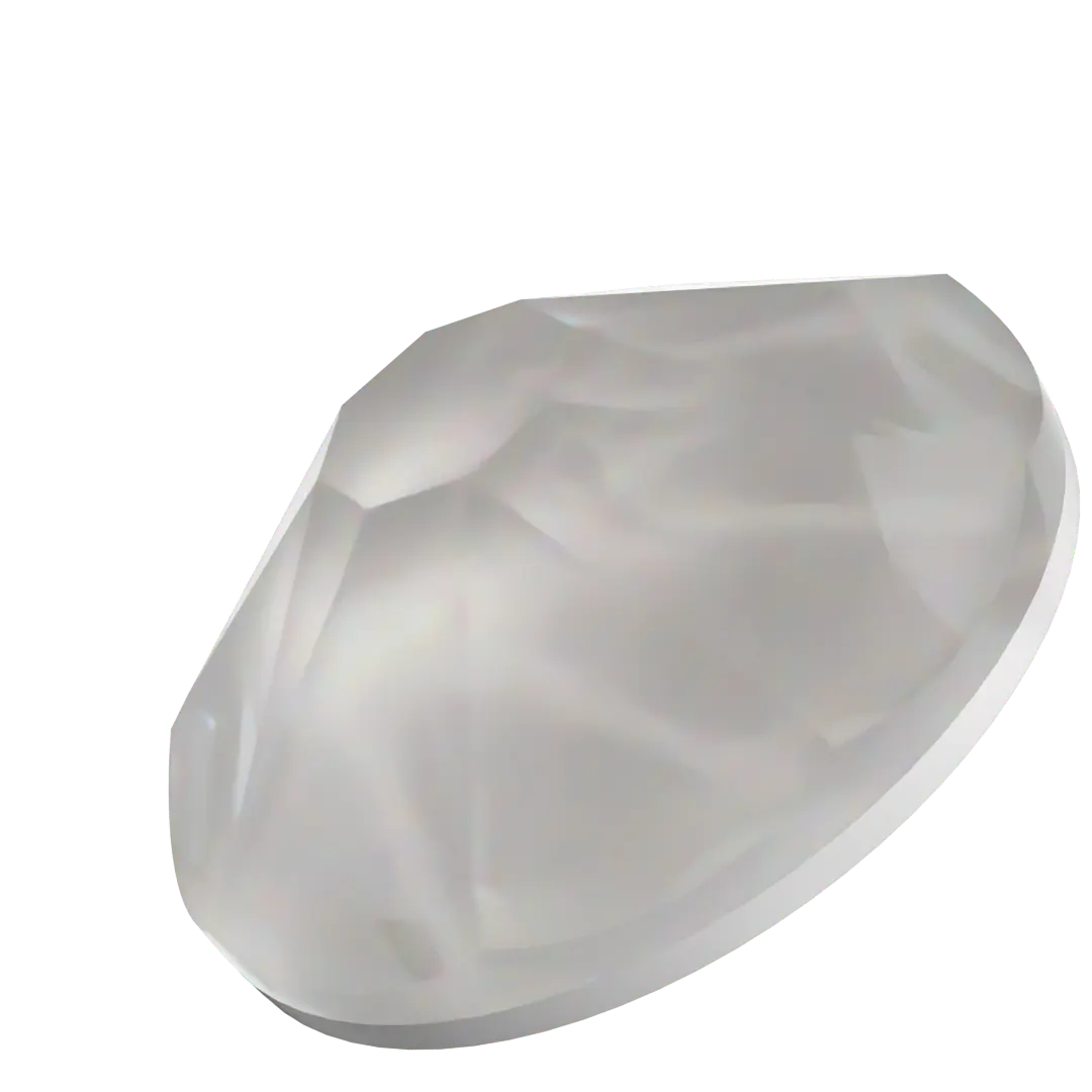 Serinity Flat Back Crystals Non Hotfix (2000, 2058 & 2088) Crystal Electric White Ignite UNFOILED - Bluestreak Crystals