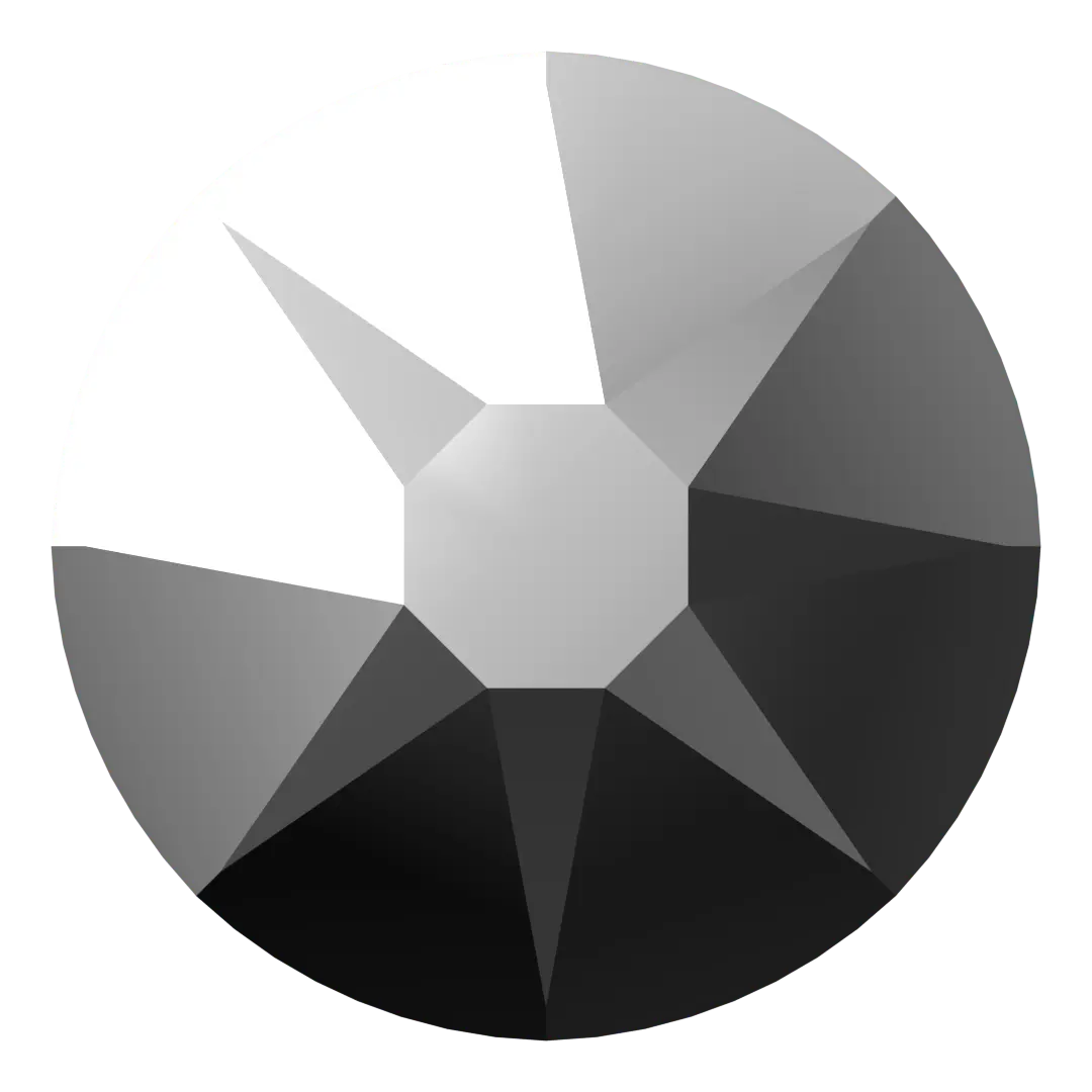 Serinity Flat Back Crystals Non Hotfix (2000, 2058 & 2088) Crystal Light Chrome - Bluestreak Crystals