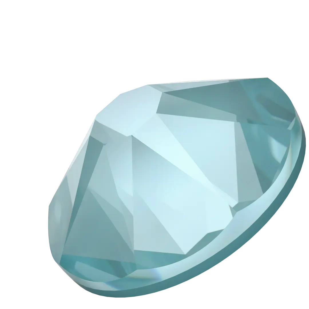 Serinity Flat Back Crystals Non Hotfix (2000, 2058 & 2088) Crystal Paradise Blue Lux - Bluestreak Crystals