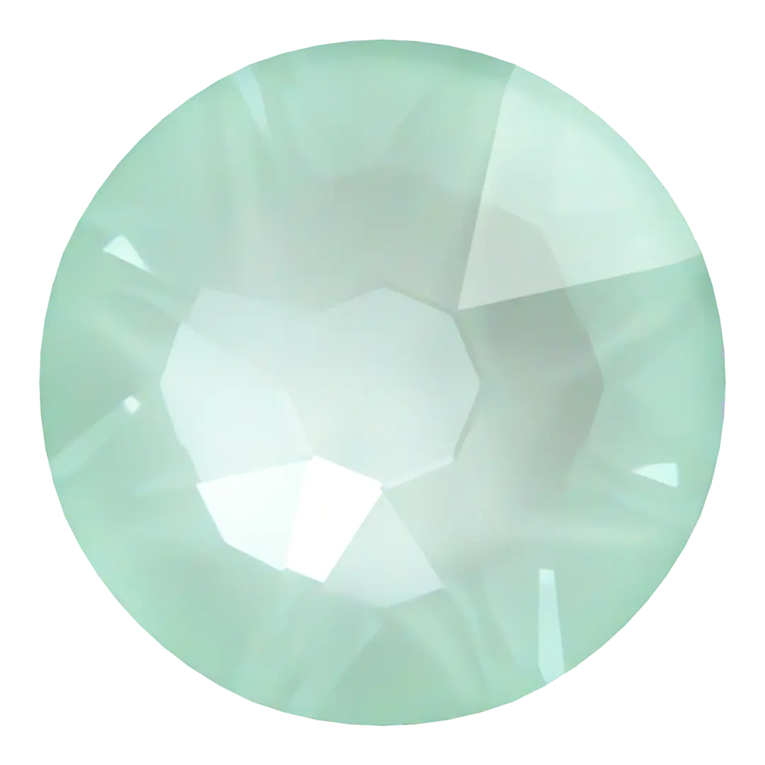Serinity Flat Back Crystals Non Hotfix (2000, 2058 & 2088) Crystal Soft Mint Ignite UNFOILED - Bluestreak Crystals