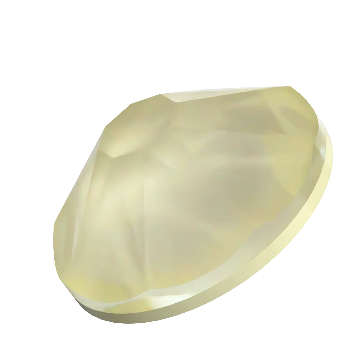 Serinity Flat Back Crystals Non Hotfix (2000, 2058 & 2088) Crystal Soft Yellow Ignite UNFOILED - Bluestreak Crystals