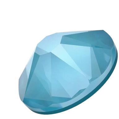 Serinity Flat Back Crystals Non Hotfix (2000, 2058 & 2088) Crystal Teal Ignite UNFOILED - Bluestreak Crystals