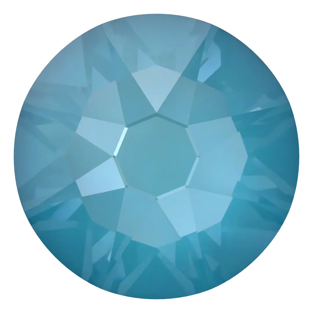 Serinity Flat Back Crystals Non Hotfix (2000, 2058 & 2088) Crystal Teal Ignite UNFOILED - Bluestreak Crystals