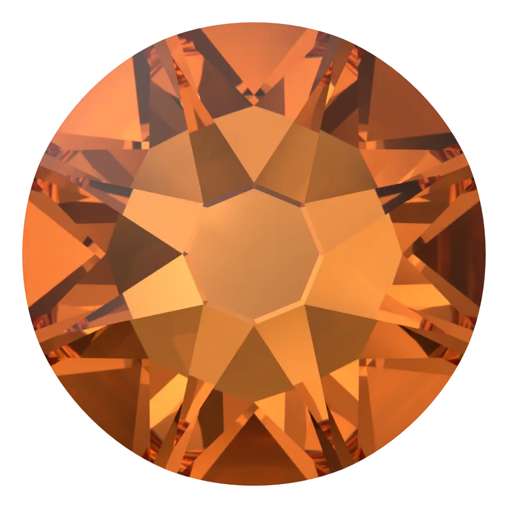 Serinity Flat Back Crystals Non Hotfix (2000, 2058 & 2088) Dark Orange - Bluestreak Crystals