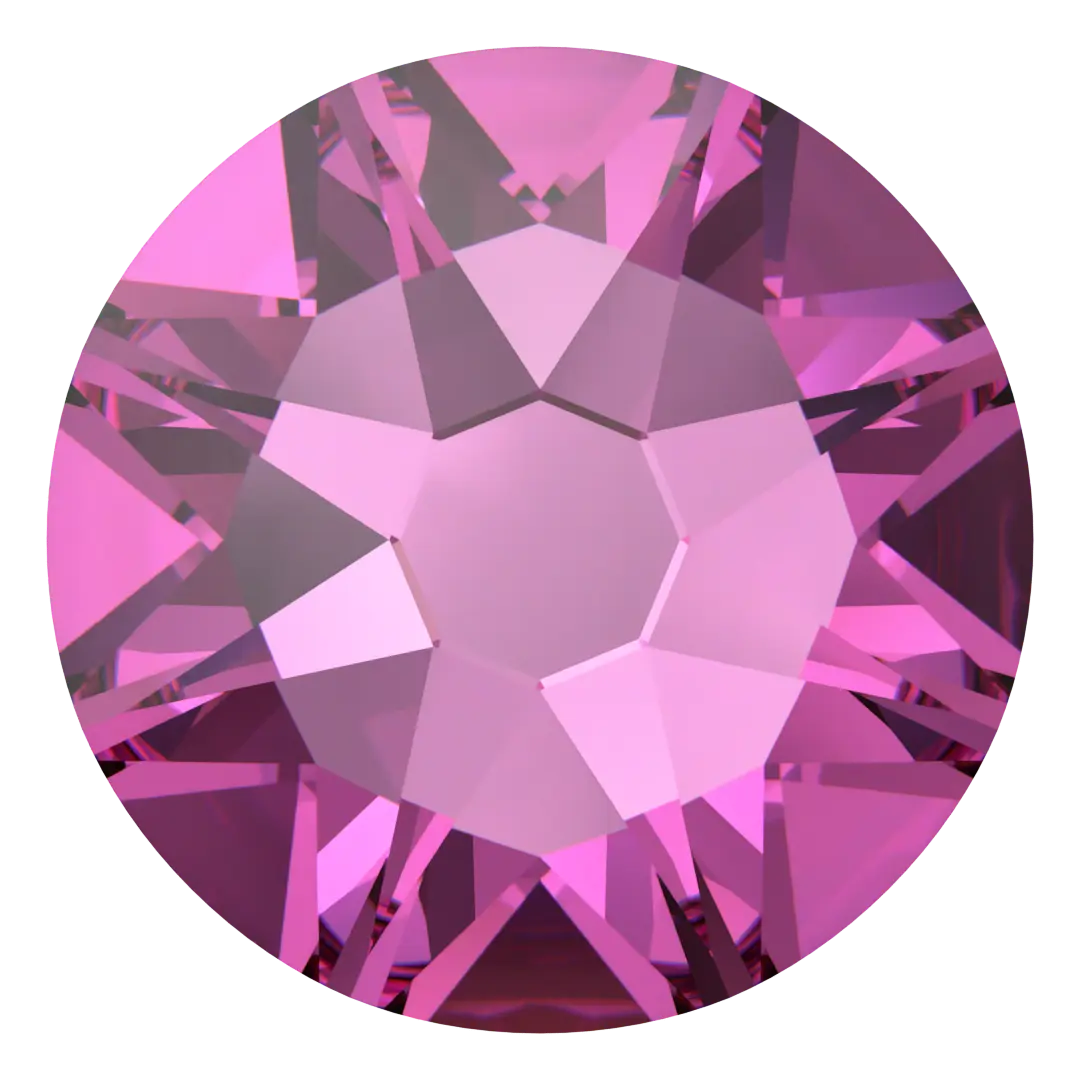 Serinity Flat Back Crystals Non Hotfix (2000, 2058 & 2088) Dark Rose - Bluestreak Crystals