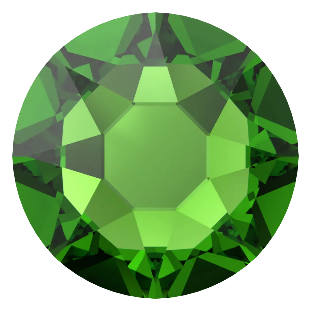 Serinity Flat Back Crystals Non Hotfix (2000, 2058 & 2088) Fern Green - Bluestreak Crystals