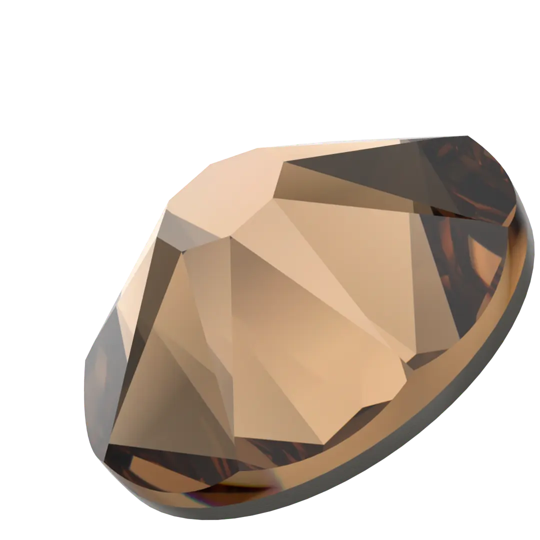 Serinity Flat Back Crystals Non Hotfix (2000, 2058 & 2088) Light Smoked Topaz - Bluestreak Crystals