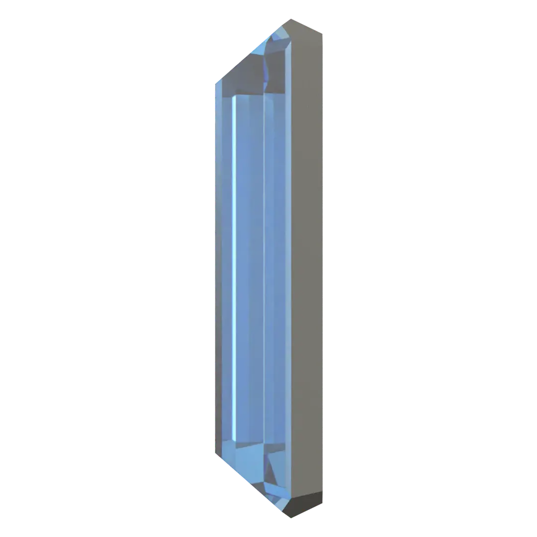 Serinity Flat Back Crystals Non Hotfix Baguette (2510) Aquamarine - Bluestreak Crystals