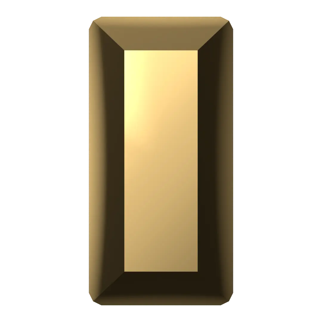 Serinity Flat Back Crystals Non Hotfix Baguette (2510) Crystal Aurum - Bluestreak Crystals