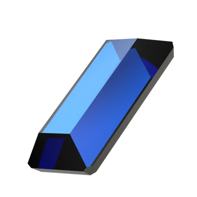 Serinity Flat Back Crystals Non Hotfix Baguette (2510) Crystal Bermuda Blue - Bluestreak Crystals