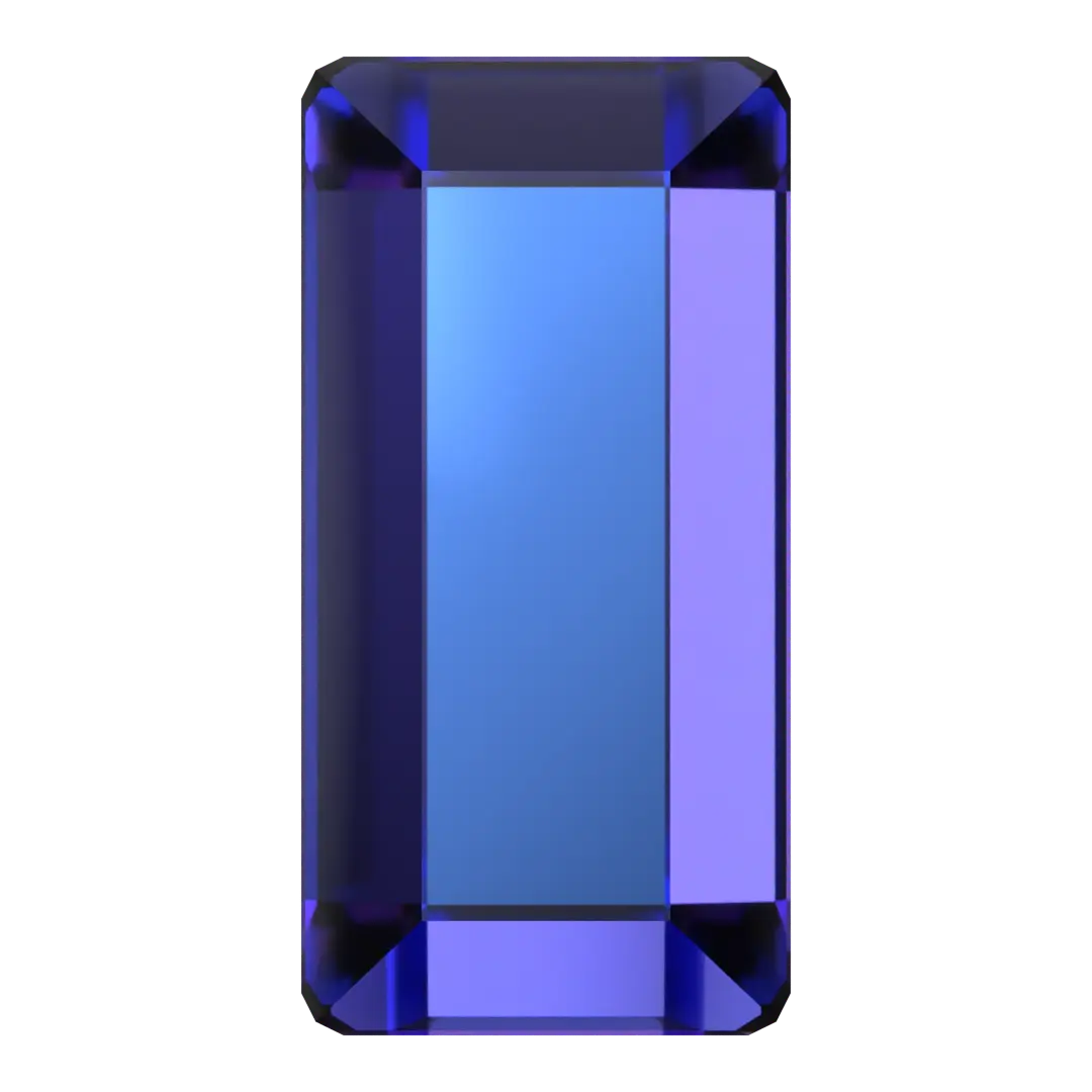 Serinity Flat Back Crystals Non Hotfix Baguette (2510) Crystal Heliotrope - Bluestreak Crystals