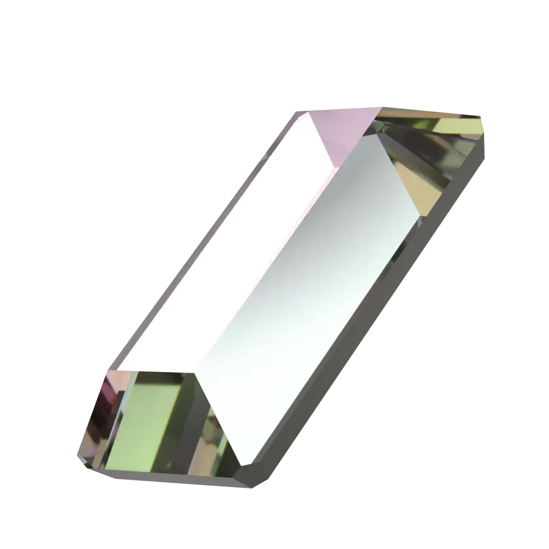 Serinity Flat Back Crystals Non Hotfix Baguette (2510) Crystal Vitrail Light - Bluestreak Crystals