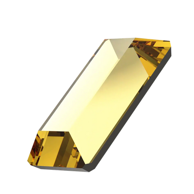 Serinity Flat Back Crystals Non Hotfix Baguette (2510) Dark Jonquil - Bluestreak Crystals