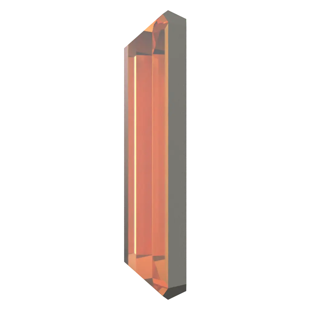 Serinity Flat Back Crystals Non Hotfix Baguette (2510) Dark Orange - Bluestreak Crystals