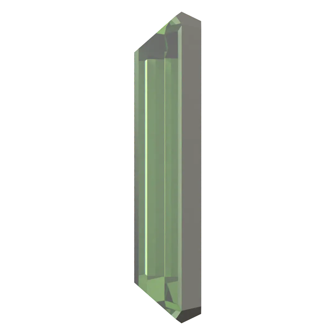 Serinity Flat Back Crystals Non Hotfix Baguette (2510) Dark Peridot - Bluestreak Crystals