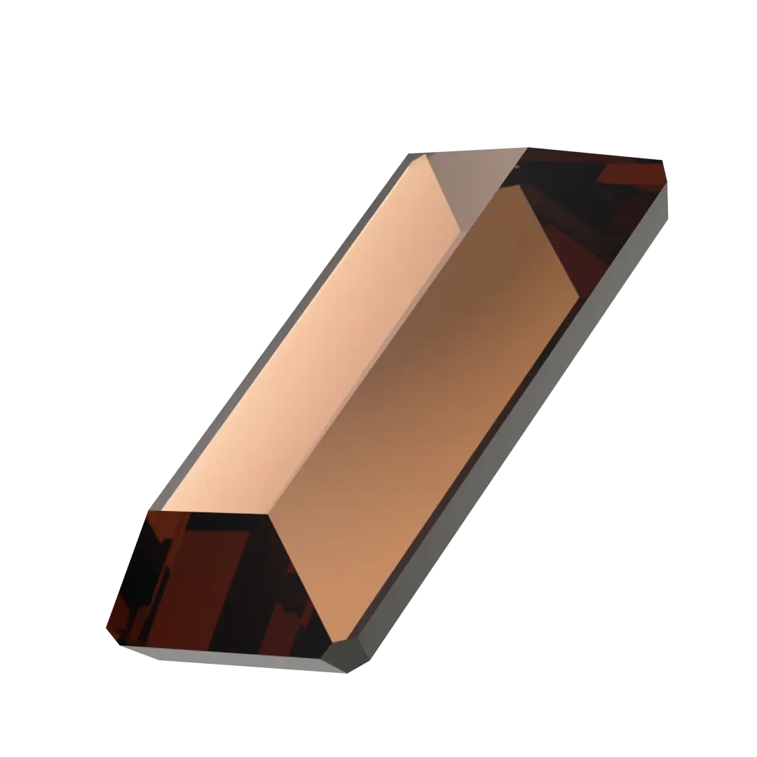 Serinity Flat Back Crystals Non Hotfix Baguette (2510) Smoked Topaz - Bluestreak Crystals