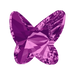 Serinity Flat Back Crystals Non Hotfix Butterfly (2854) Amethyst - Bluestreak Crystals