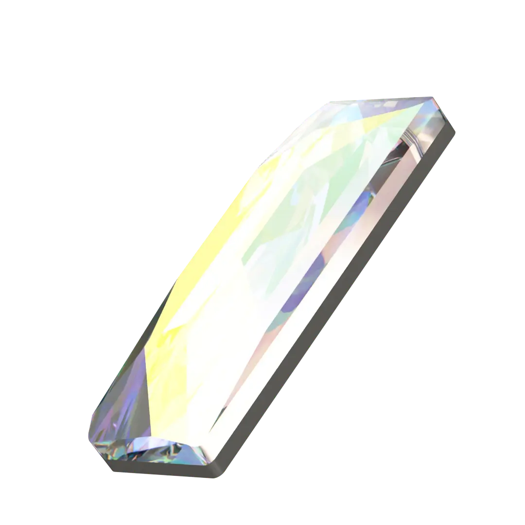 Serinity Flat Back Crystals Non Hotfix Cosmic Baguette (2555) Crystal AB - Bluestreak Crystals