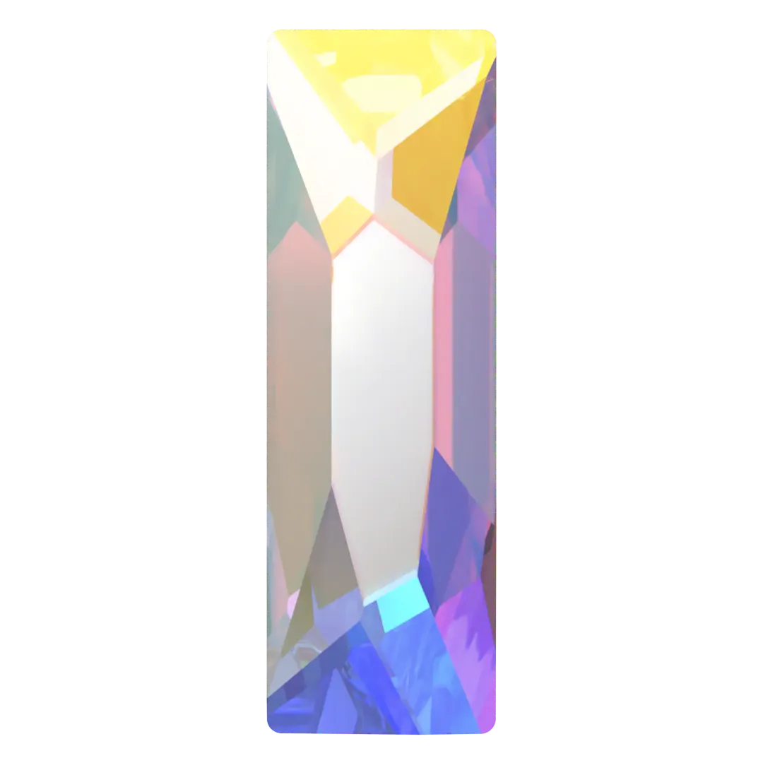 Serinity Flat Back Crystals Non Hotfix Cosmic Baguette (2555) Crystal AB - Bluestreak Crystals