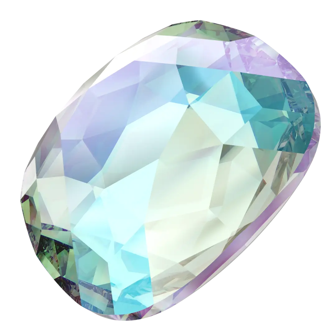 Serinity Flat Back Crystals Non Hotfix Cushion (2471) Aquamarine Shimmer - Bluestreak Crystals